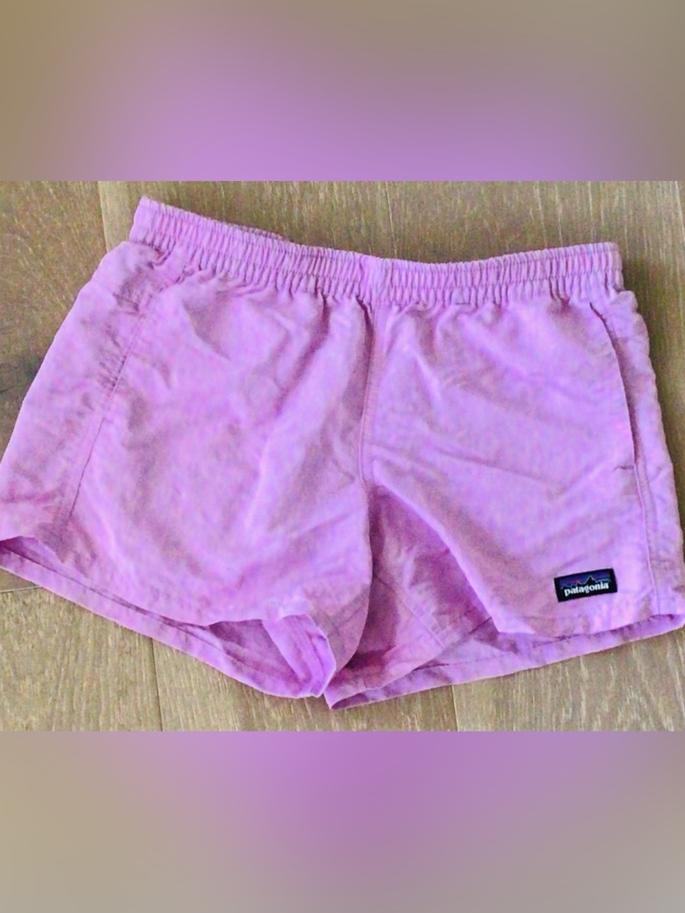 Kids XL Pink Pata Baggies Elastic-Waist Shorts